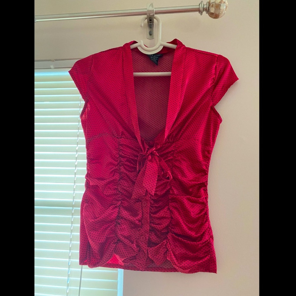 Wet Seal Silk hot pink top